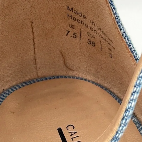 Call it Spring Hecho Denim Slingback Sandal - Picture 3 of 6